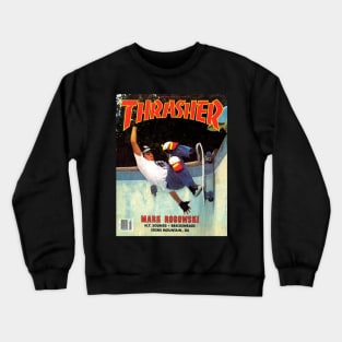 80s skate poster vintage aesthetic Crewneck Sweatshirt